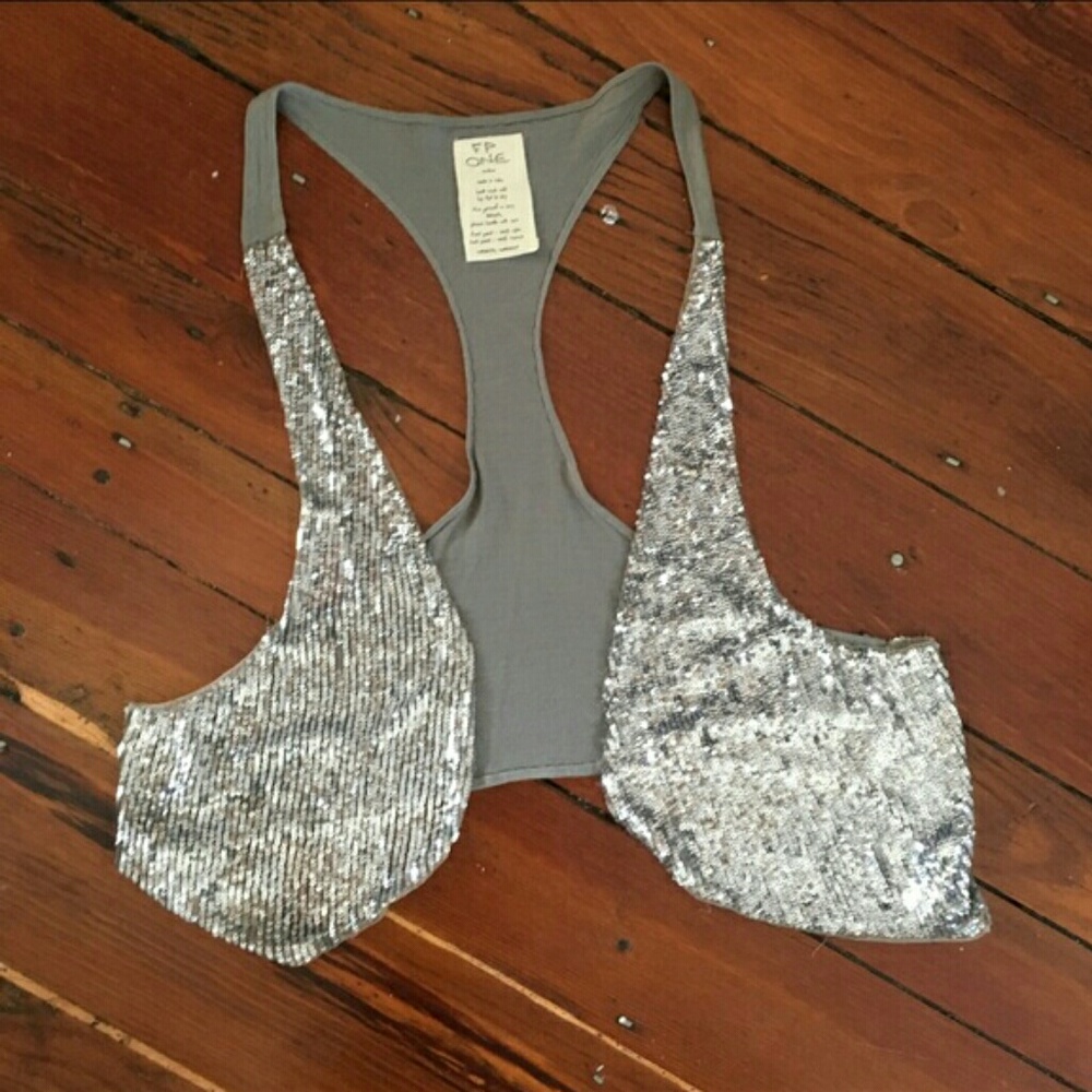 💎RARE 💎{F P ONE} Bohemian sequins vest